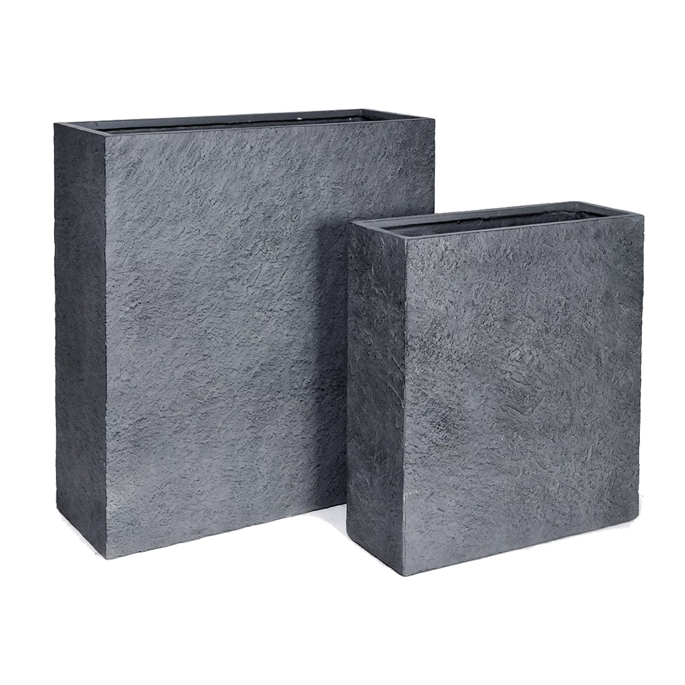 Plantenbak Arizone Terras - L60 X B22 X H72cm - Donkergrijs 4 Plantenbak Arizone Terras - L60 X B22 X H72cm - Donkergrijs - Afbeelding 2