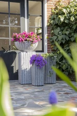 Plantenschaal Arkansas - D36 X H16.5cm - Lichtgrijs -Groen Decor Verkoop arkansas bowl low washed grey d36h165 bloempot 7 9