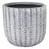 Bloempot Arkansas Egg Washed - D39 X H38cm - Lichtgrijs -Groen Decor Verkoop arkansas egg pot washed grey d39h38 bloempot 1 5