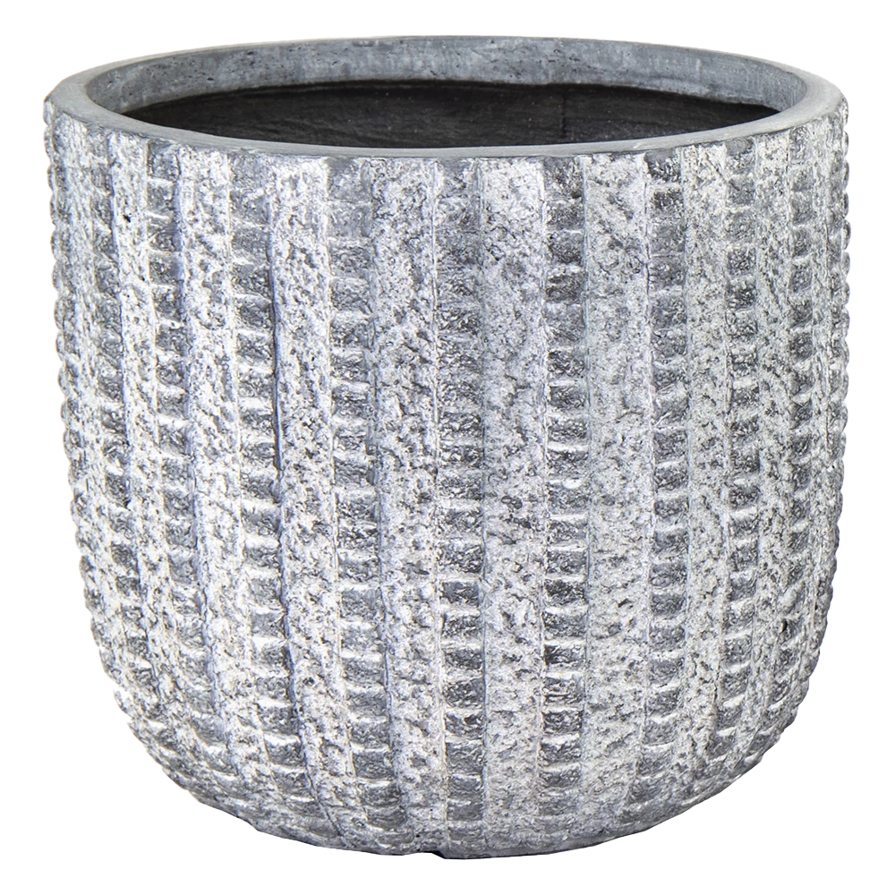 Bloempot Arkansas Egg Washed - D45 X H43cm - Lichtgrijs 3 Bloempot Arkansas Egg Washed - D45 X H43cm - Lichtgrijs