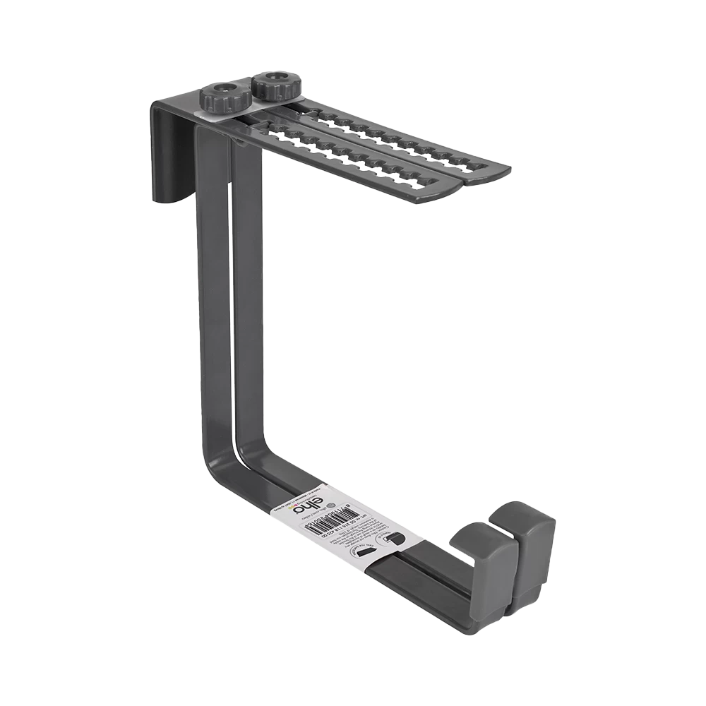 Balkonhaak Elho Barcelona Metaal - Antraciet 4 Balkonhaak Elho Barcelona Metaal - Antraciet - Afbeelding 2