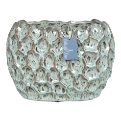 Bloempot Brussel Ovaal - L26 X B16,5 X H20cm - Groen