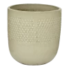 Bloempot Collin - D33 X H34cm - Creme -Groen Decor Verkoop bloempot collin creme bloempot 1