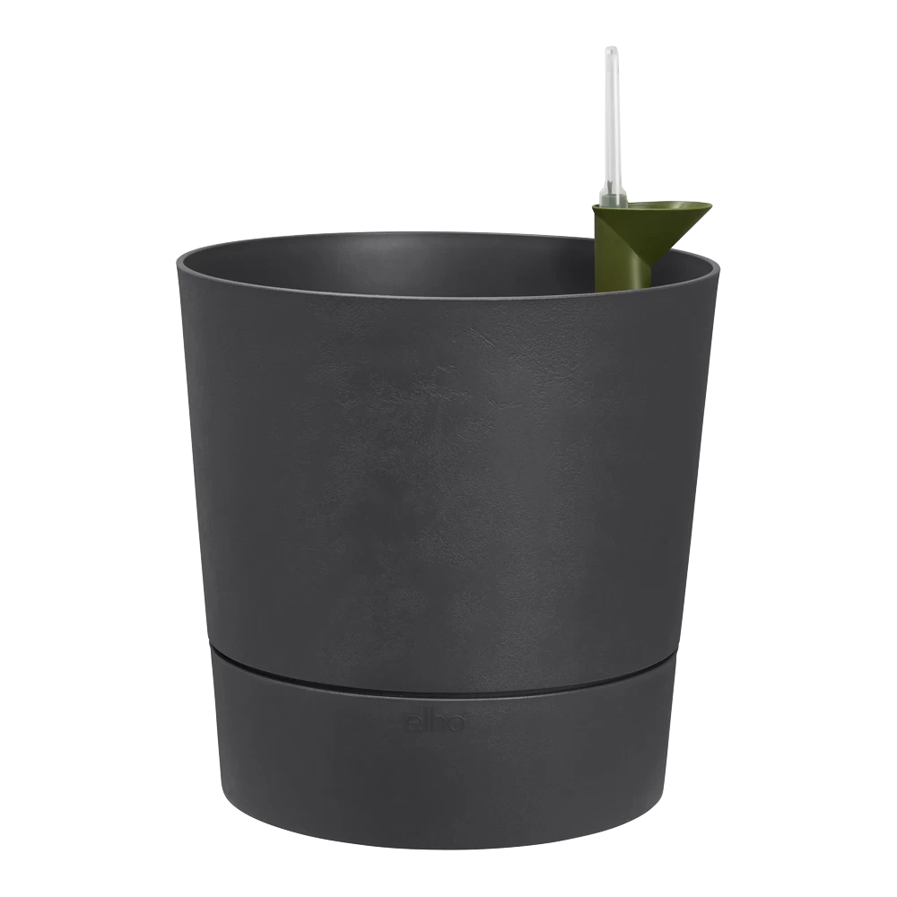 Bloempot Elho Greensense Aqua Care Rond - D35 X H34cm - Houtskoolgrijs - Afbeelding 2