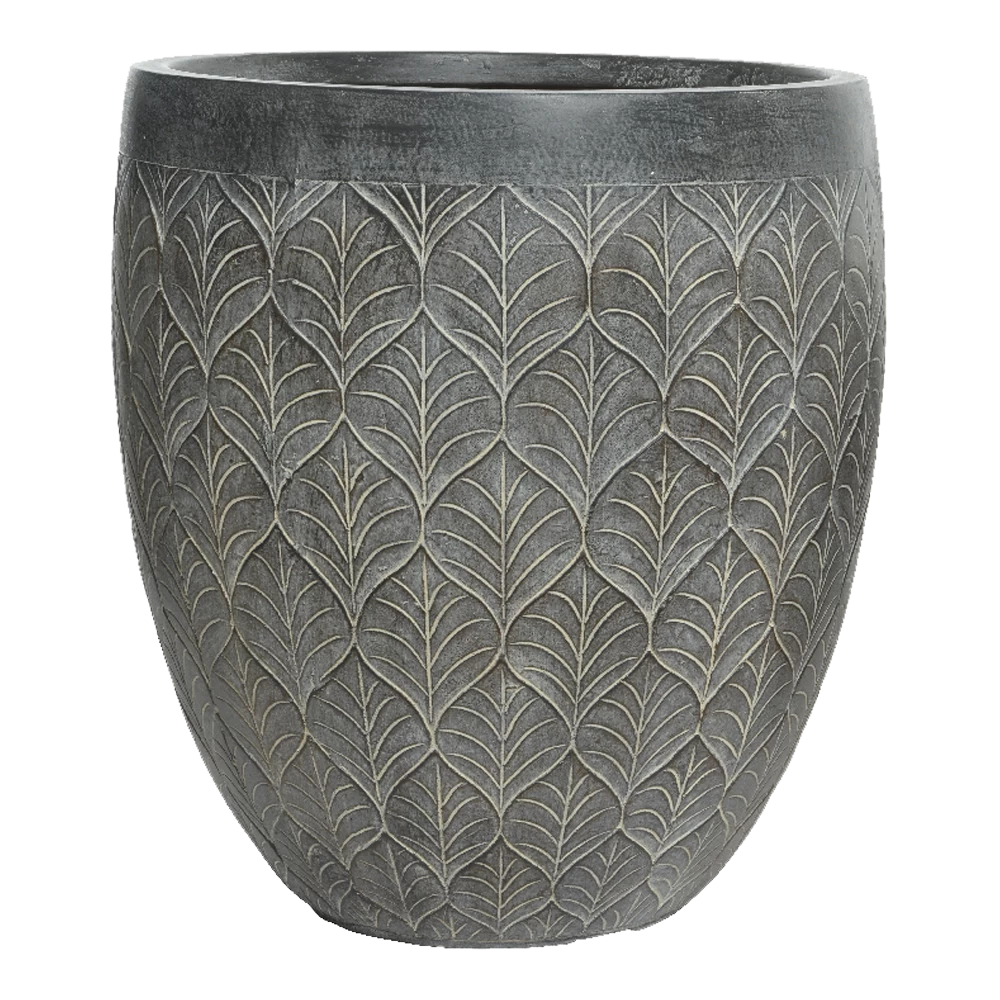 Bloempot Ella - D40 X H43cm - Grijs 3 Bloempot Ella - D40 X H43cm - Grijs