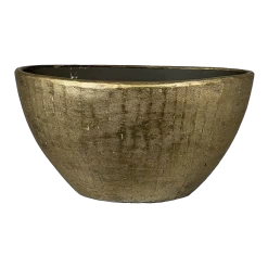 Bloempot Kos Ovaal - L35 X B16 X H19cm - Goud
