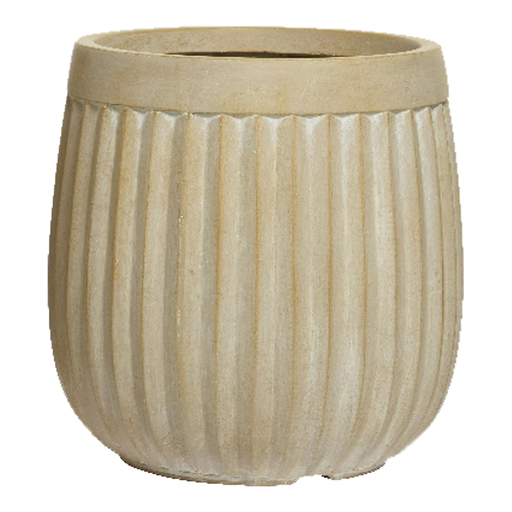 Bloempot Laura - D23 X H23cm - Beige 3 Bloempot Laura - D23 X H23cm - Beige