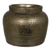 Bloempot Marrakesh - D27 X H25cm - Zilver Goud -Groen Decor Verkoop bloempot marrakesh zilver goud bloempot 1 1