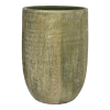 Bloempot Miami Hoog - D26 X H40cm - Groen Cement -Groen Decor Verkoop bloempot miami hoog d26xh40cm groen cement bloempot 1 1