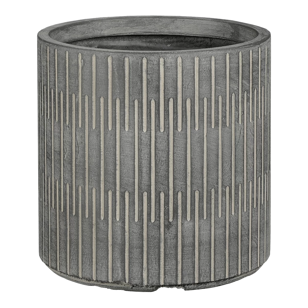 Bloempot Oslo - D31 X H30,5cm - Zwart-grijs 3 Bloempot Oslo - D31 X H30,5cm - Zwart-grijs