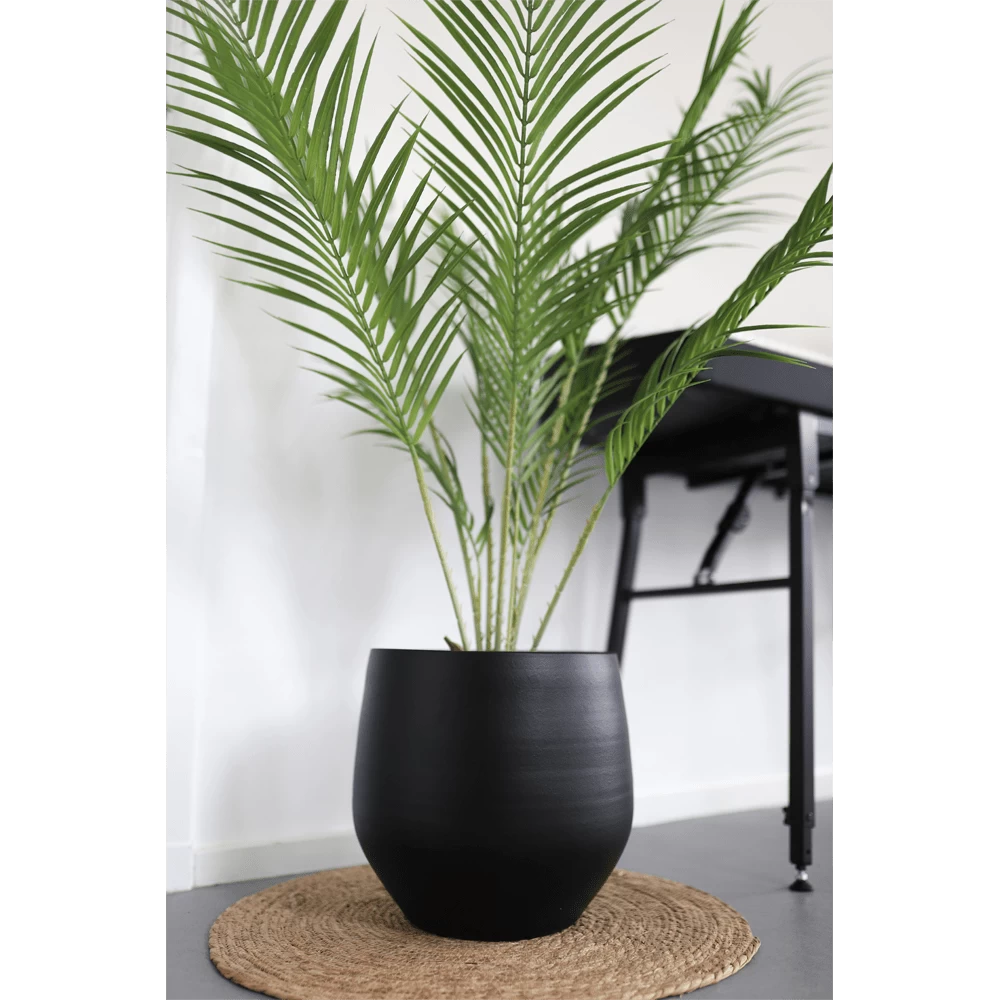 Bloempot Petra - D19 X H16cm - Mat Zwart 6 Bloempot Petra - D19 X H16cm - Mat Zwart - Afbeelding 4