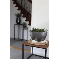 Bloempot Petra - D39 X H35cm - Platinum -Groen Decor Verkoop bloempot petra platinum bloempot 3 1