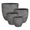 Bloempot Tallinn - D25,5 X H26cm - Zwart-grijs -Groen Decor Verkoop bloempot tallinn zwart grijs bloempot 1