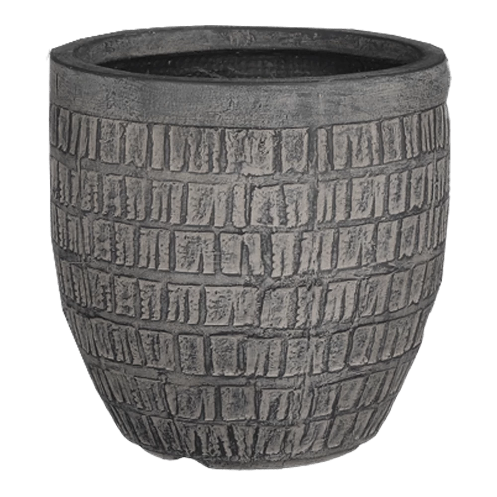 Bloempot Tallinn - D44,5 X H44cm - Zwart-grijs 4 Bloempot Tallinn - D44,5 X H44cm - Zwart-grijs - Afbeelding 2