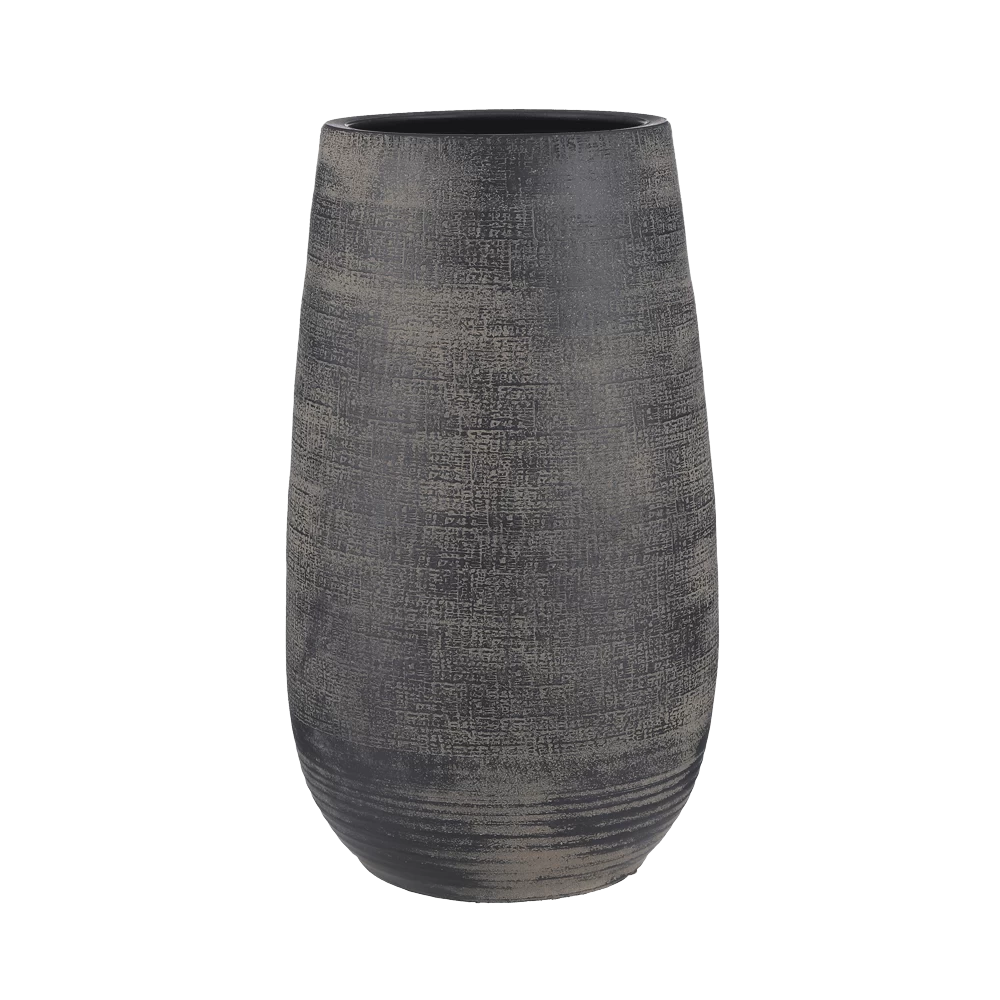 Bloempot Victor Hoog - H50 X D29cm - Donker Bruin 3 Bloempot Victor Hoog - H50 X D29cm - Donker Bruin