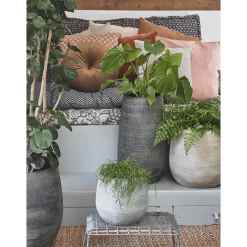 Bloempot Victor Hoog - H50 X D29cm - Donker Bruin 5 Bloempot Victor Hoog - H50 X D29cm - Donker Bruin -Groen Decor Verkoop bloempot victor hoog h50 x d29cm donker bruin bloempot 2 1