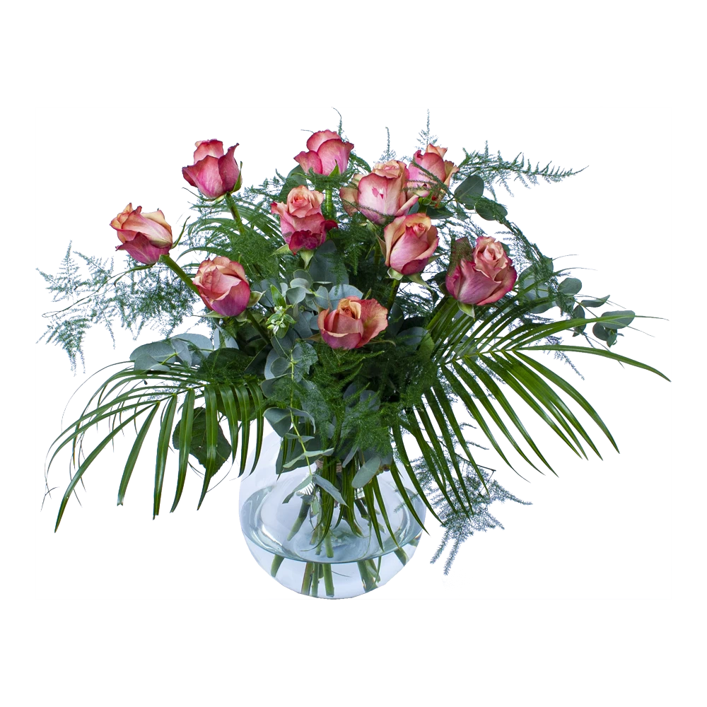 Boeket Rosa Roze Klein 3 Boeket Rosa Roze Klein