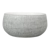 Plantenschaal Ryan - D28 X H13cm - White Black 2 Plantenschaal Ryan - D28 X H13cm - White Black -Groen Decor Verkoop bowl ryan white black d28 h13 plantenschaal 1