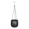Hangpot Mira - D16 X H14cm - Antraciet -Groen Decor Verkoop hangpot mira d16 h14cm industrieel zwart hangpot antraciet 1