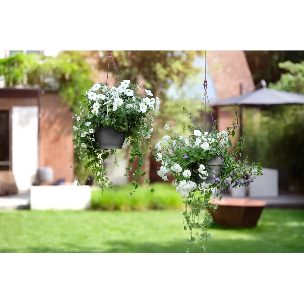 Elho Hangschaal Vibia Campana 26cm - Antraciet 6 Elho Hangschaal Vibia Campana 26cm - Antraciet - Afbeelding 4