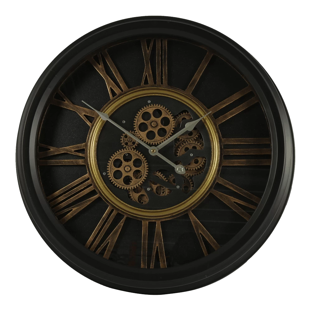 Klok Grant Zwart U00f8 52,2 Cm - Wandklok 3 Klok Grant Zwart U00f8 52,2 Cm - Wandklok