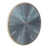 Klok Oyster Staal Blauw/goud U00f8 40 Cm - Wandklok -Groen Decor Verkoop klok oyster staal blauw goud d 40 cm wandklok metaal glas 1