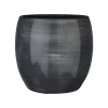 Bloempot Lester - D33 X H31cm - Donkerblauw 1 Bloempot Lester - D33 X H31cm - Donkerblauw -Groen Decor Verkoop lester pot rond d blauw h31xd33cm bloempot 1 4