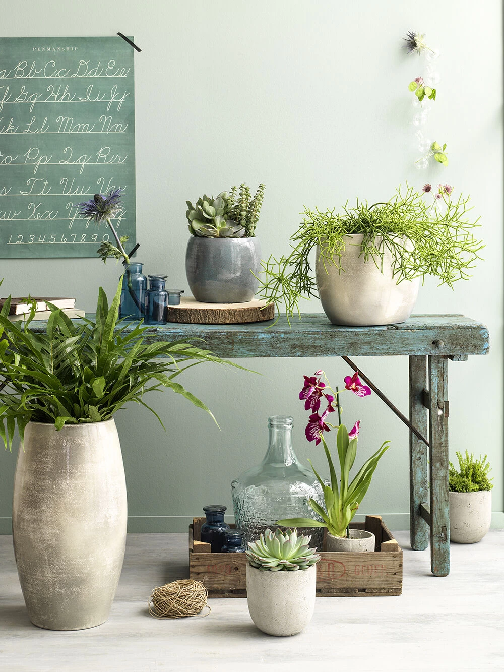 Bloempot Lester - D33 X H31cm - Donkerblauw 4 Bloempot Lester - D33 X H31cm - Donkerblauw - Afbeelding 2