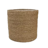 Plantenmand Stef - D33 X H33cm - Naturel -Groen Decor Verkoop plantenmand stef d33 x h33cm naturel plantenmand 1