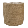 Plantenmand Stef - D38 X H38cm - Naturel -Groen Decor Verkoop plantenmand stef d38 x h38cm naturel plantenmand 1