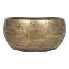 Plantenschaal Steef - D32 X H15cm - Industrieel Goud -Groen Decor Verkoop plantenschaal steef d32 x h15cm industrieel goud plantenschaal 1 1