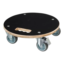 Plantentrolley Rond U00d838 Cm - FSC Hout/zwart - Nature