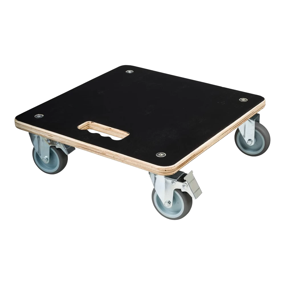 Plantentrolley Vierkant 38x38 Cm - FSC Hout/zwart - Nature 3 Plantentrolley Vierkant 38x38 Cm - FSC Hout/zwart - Nature