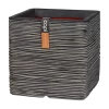 Capi Plantenbak Vierkant Nature Rib NL - L40 X B40 X H40cm - Antraciet -Groen Decor Verkoop pot vierkant rib nl 40x40x40 antraciet plantenbak 1 5