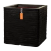 Capi Plantenbak Vierkant Nature Row NL - L30 X B30 X H30cm - Zwart 1 Capi Plantenbak Vierkant Nature Row NL - L30 X B30 X H30cm - Zwart -Groen Decor Verkoop pot vierkant row nl 30x30x30 zwart plantenbak 1 5