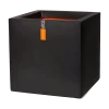 Capi Plantenbak Vierkant Urban Smooth NL - L50 X B50 X H50cm - Zwart 2 Capi Plantenbak Vierkant Urban Smooth NL - L50 X B50 X H50cm - Zwart -Groen Decor Verkoop pot vierkant smooth nl 50x50x50 zwart plantenbak 1 4
