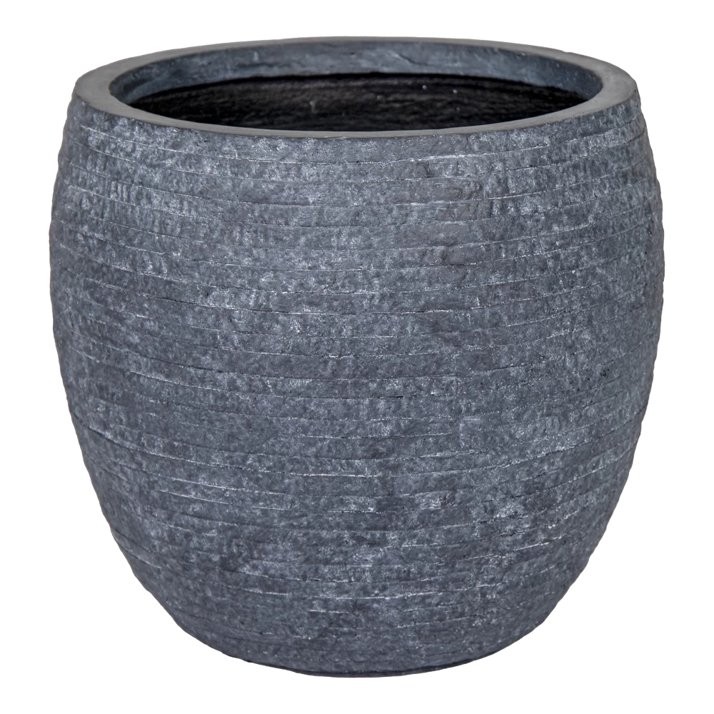 Bloempot Utah Bullet - D32 X H28.5 - Donkergrijs 3 Bloempot Utah Bullet - D32 X H28.5 - Donkergrijs