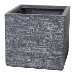 Plantenbak Utah Cubi - L56 X B56 X H46cm - Donkergrijs
