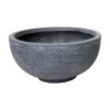 Plantenschaal Utah - D44 X H21cm - Donkergrijs -Groen Decor Verkoop utah round bowl graphite d44h21 schaal 1 4