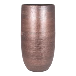 Bloempot Mira Hoog - D26 X H50cm - Koper