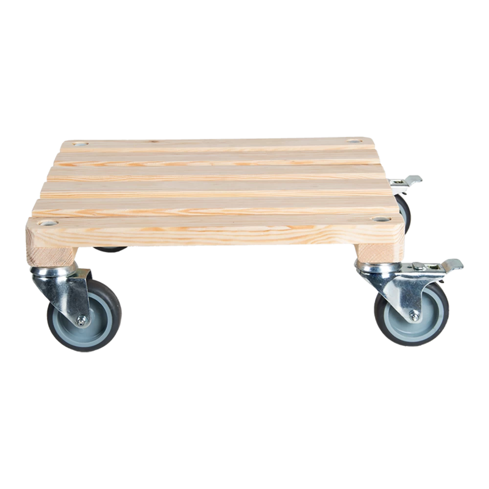 Vierkante Planttrolley Zware Belasting - Esschert's Garden 4 Vierkante Planttrolley Zware Belasting - Esschert's Garden - Afbeelding 2