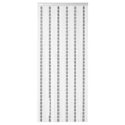 Vliegengordijn Banen - Wit/Zwart/Zilver - 100 X 232cm - Sun-Arts