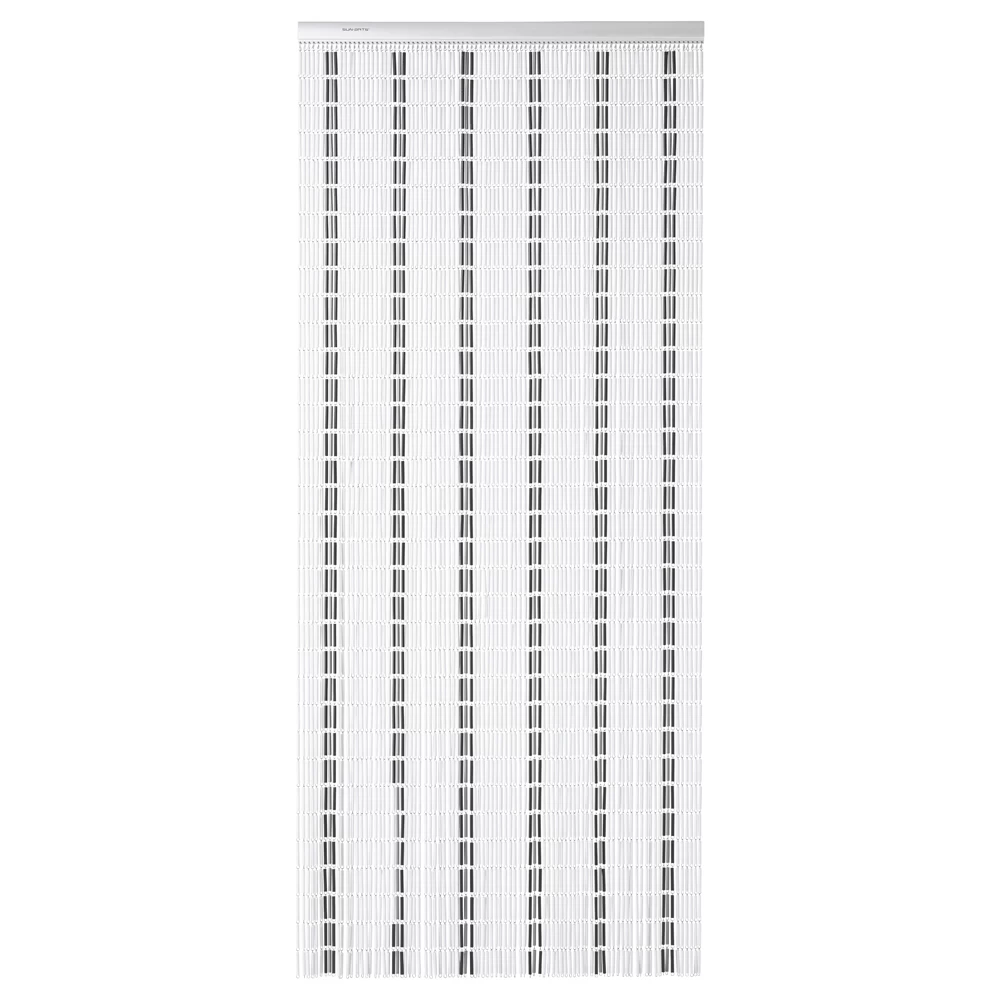 Vliegengordijn Banen - Wit/Zwart/Zilver - 100 X 232cm - Sun-Arts