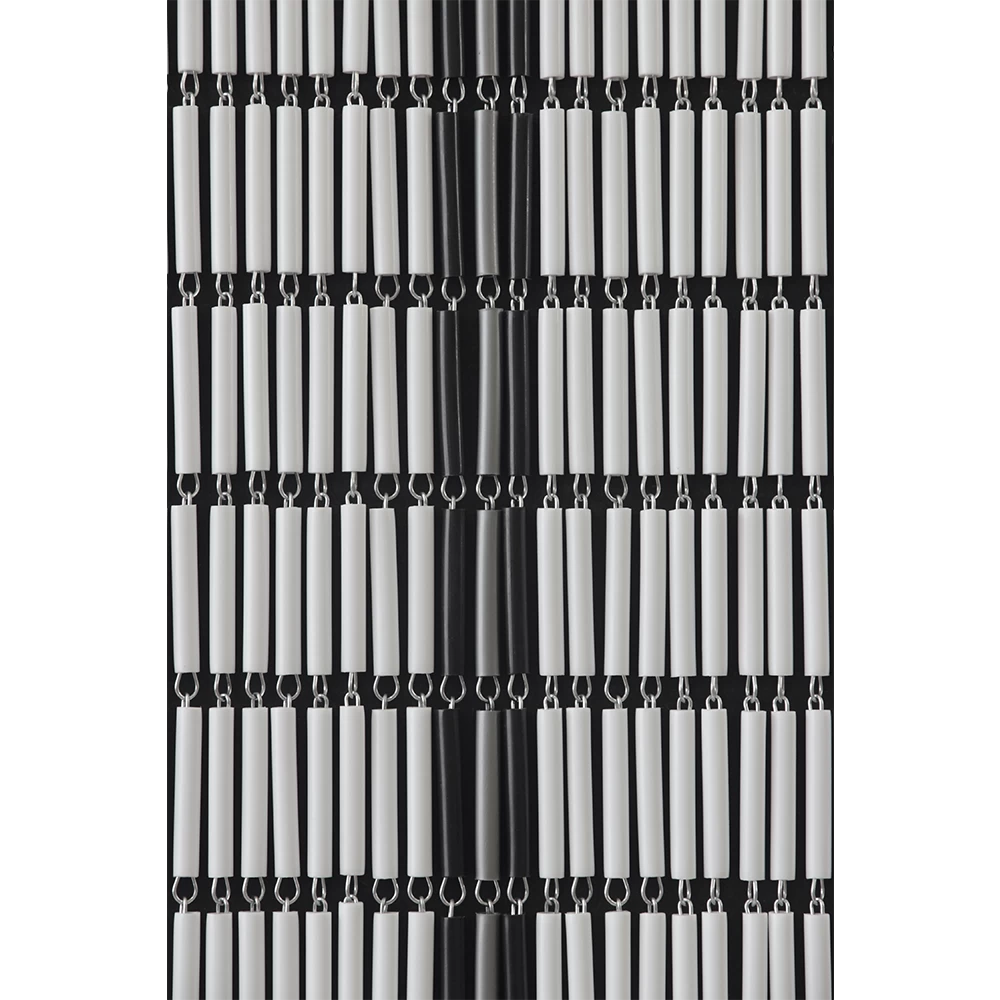 Vliegengordijn Banen - Wit/Zwart/Zilver - 90 X 210cm - Sun-Arts 5 Vliegengordijn Banen - Wit/Zwart/Zilver - 90 X 210cm - Sun-Arts - Afbeelding 3