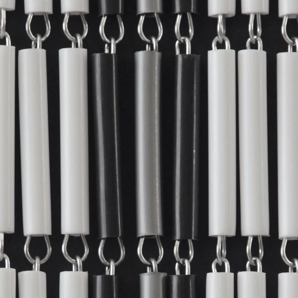 Vliegengordijn Banen - Wit/Zwart/Zilver - 90 X 210cm - Sun-Arts 6 Vliegengordijn Banen - Wit/Zwart/Zilver - 90 X 210cm - Sun-Arts - Afbeelding 4