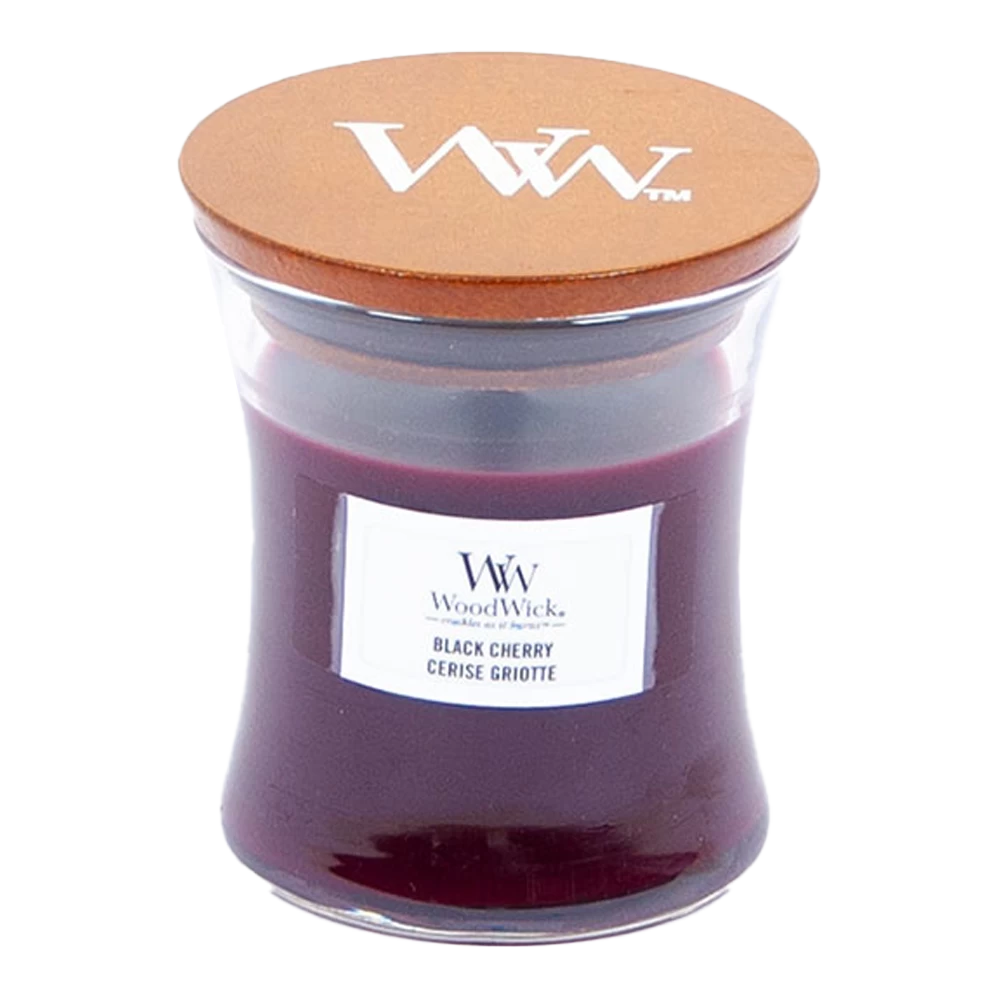 Woodwick Black Cherry Mini Candle - Geurkaars 3 Woodwick Black Cherry Mini Candle - Geurkaars