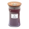 Woodwick Black Plum Cognac Large Candle - Geurkaars -Groen Decor Verkoop woodwick black plum cognac large geurskaars 1 5