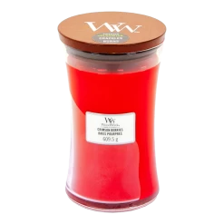 Woodwick Crimson Berries Large Candle - Geurkaars