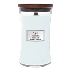 Woodwick Magnolia Birch Large Candle - Geurkaars