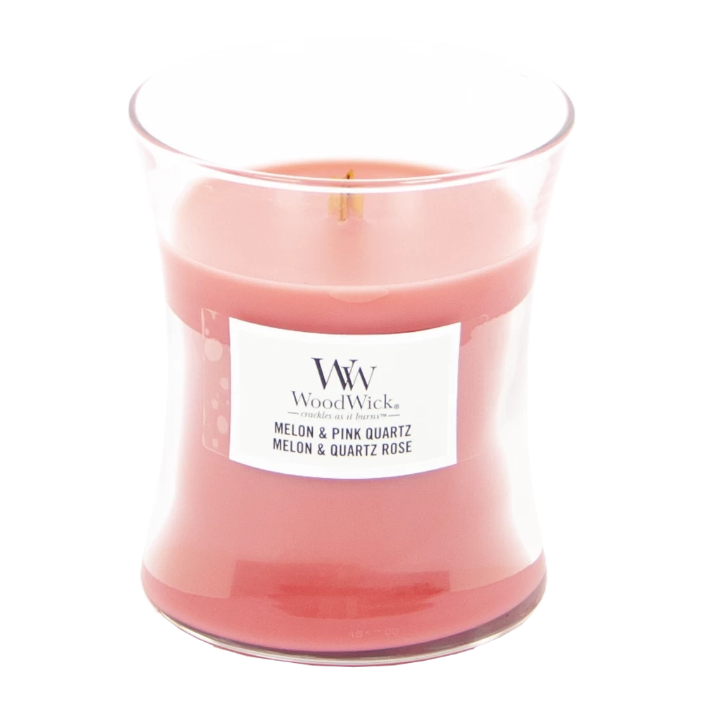 Woodwick Melon & Pink Quartz Medium Candle - Geurkaars 4 Woodwick Melon & Pink Quartz Medium Candle - Geurkaars - Afbeelding 2